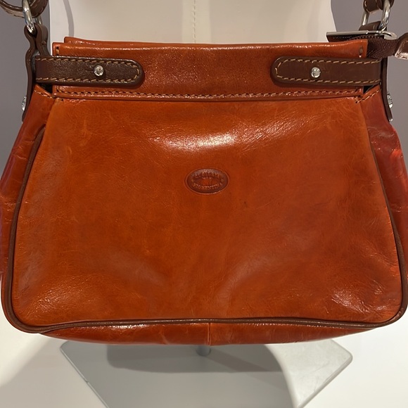 Handbags - (2/$70) Vintage Cuoieria Fiorentina Burnt Orange Shoulder/Crossbody Leather Bag